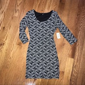 Black/ silver lace dress